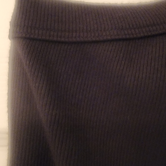 Michael Stars Women’s Black Lina Midi One Shoulder Dress With Slit Sz XLP - Picture 5 of 7